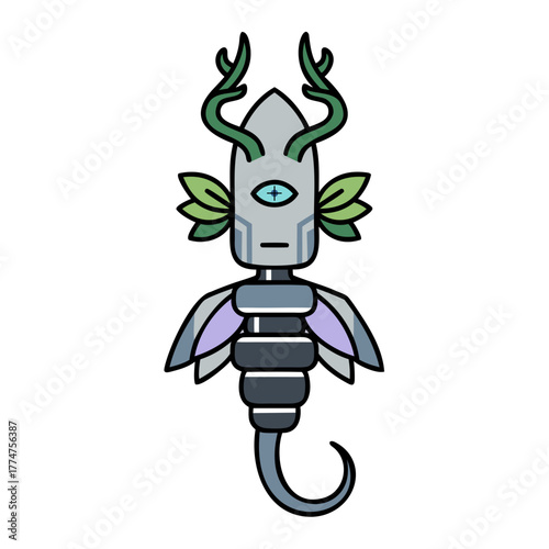 Stylized Cartoon Forest Spirit Design