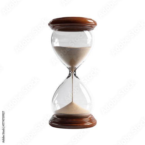 Tableau sur toile hourglass on white background