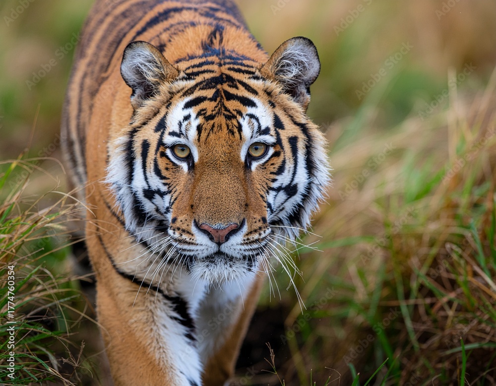 Obraz premium tiger in the grass