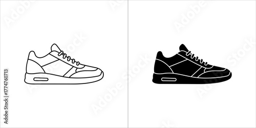 Sneaker icon, a casual shoe for sport