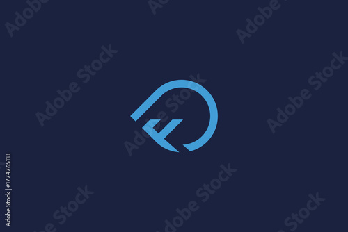 letter f with logo icon design vector template