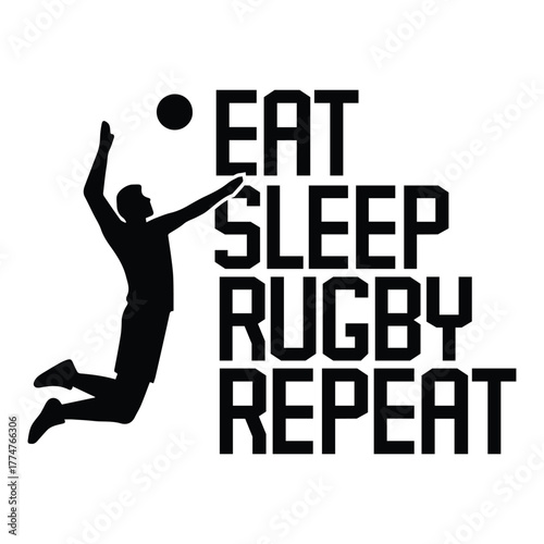 Eat sleep Volleyball repeat