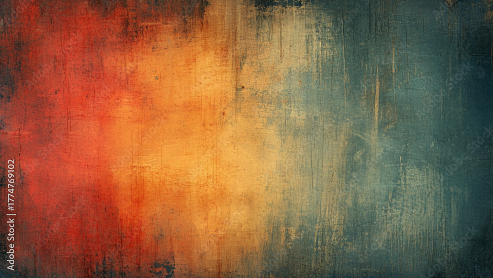 Obraz premium Colorful modern artwork, gold and white abstract paint strokes. abstract oil paint texture on canvas.