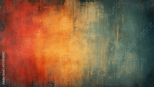 Colorful modern artwork, gold and white abstract paint strokes. abstract oil paint texture on canvas.