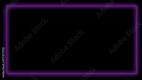 Wallpaper Mural Neon Rectangle With Blur Color effect Torontodigital.ca