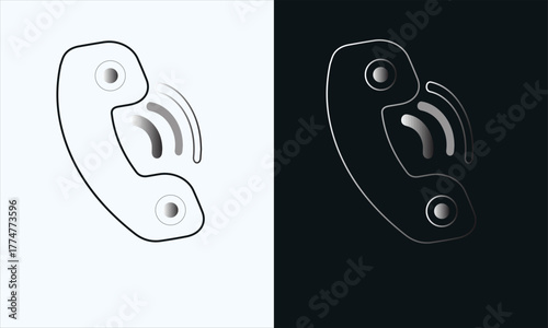 phone call glyph icon