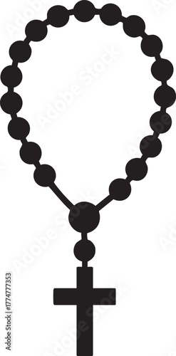 Rosary Beads Vector Design