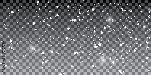 Defocused Snowing vector illustration