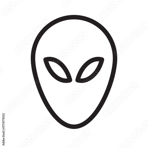 Black and White Dachshund Dog Face Icon, Cute Puppy Pet Head Graphic Illustration