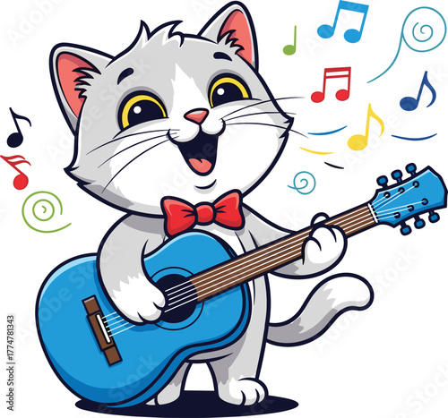 Cute fox chef holding pancakes with honey, adorable animal cooking illustration, sweet breakfast cartoon kitchen artwork