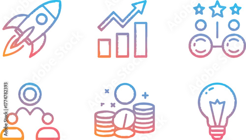 Business Growth & Innovation Icons