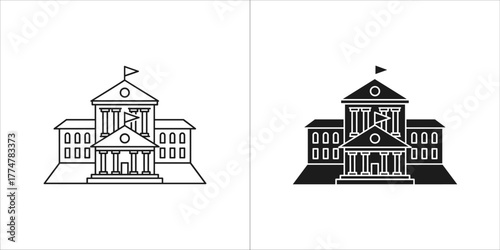 Government building icon