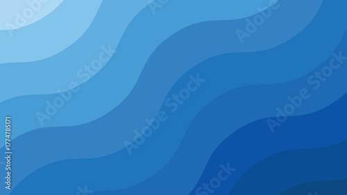 Abstract light blue waves background with smooth transitions, creating a refreshing and visually appealing backdrop for design projects