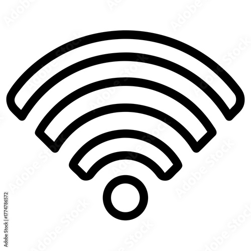 Wi- Fi signal strength icon wifi wireless