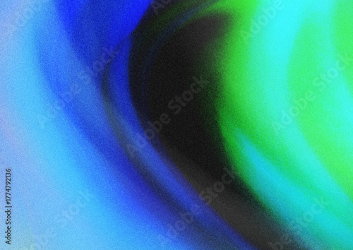 Abstract smooth flowing shapes blue green artistic soft texture background