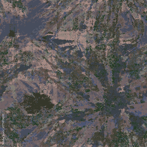 Abstract Grunge WallArt Big Macro Scale Vector Flowers Elements Seamless Pattern Grunge Aesthetic, Wall art style fashinonable, surrealist, hand made vector, all over print, botanical juggler green 