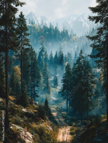 beautiful forest landscape no logos no brands ar 34