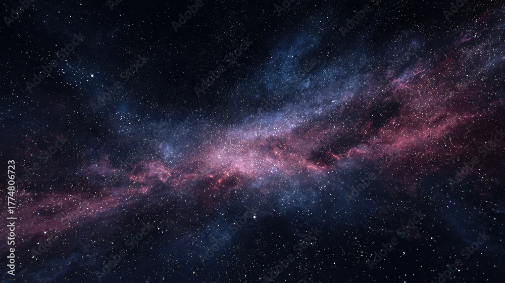 Fototapeta premium deep space starry night background