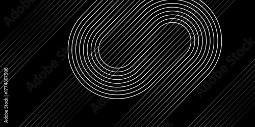 Black abstract background. Abstract elegant black background with shiny gold geometric lines. Luxury and gold gradient geometric shape graphic elements. Vector illustration.