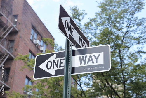 one-way sign