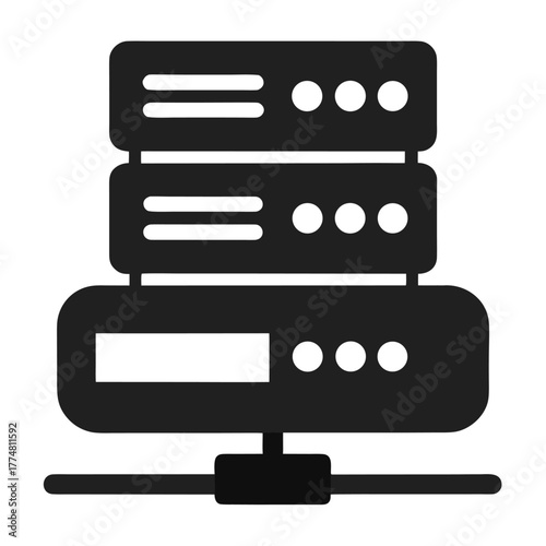 Data Center Vector Icon