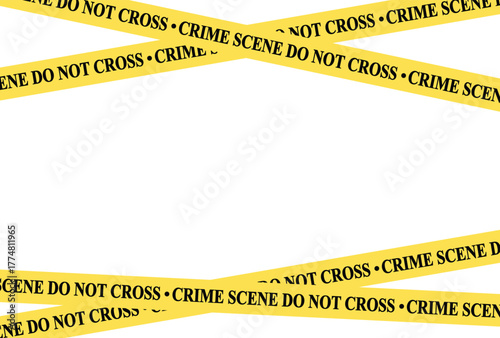 Danger lines and police tapes for restricted and danger zones icon vector. Crime Scene, Do Not Cross symbol. vector illustration.