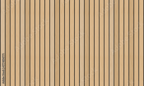 Light oak wood pattern with thin black vertical lines in a minimal Japandi style. Perfect for modern backgrounds, interior mockups, wallpapers, and product packaging. The natural warm tone