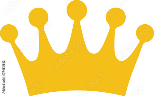 Crown illustration.Princess crown icon in flat style. Queen diadem vector illustration on isolated background.