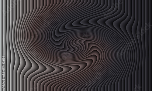 Abstract wavy lines and distorted patterns creating a hypnotic optical illusion effect