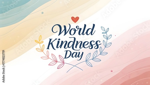 World kindness day banner illustration 