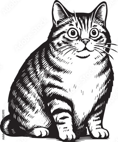 lovely surprised cat