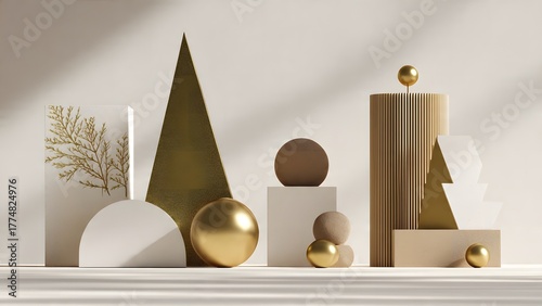 Minimalist Christmas Design elegant simplicity, high aesthetic, modern poster