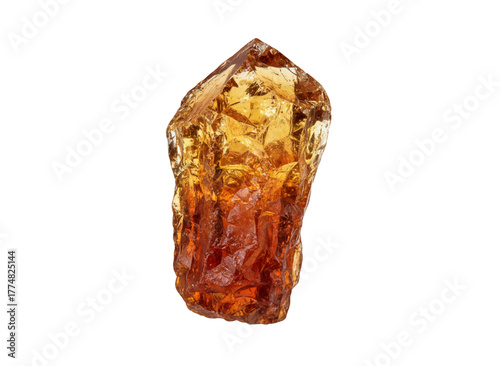 Shimmering Gem: Captivating close-up of a stunning, golden-hued gemstone, exhibiting intricate textures and radiating an aura of elegance and natural beauty.