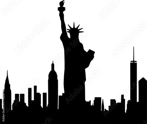 statue of liberty vector illustration