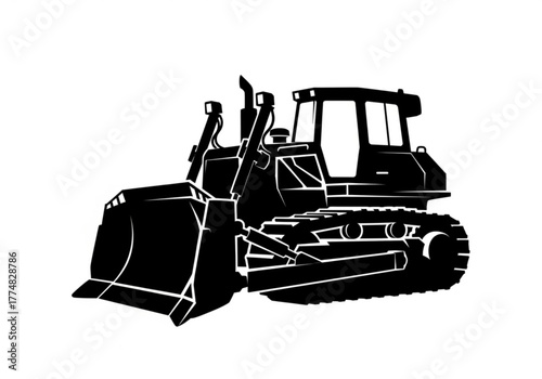 Black bulldozer generative ai