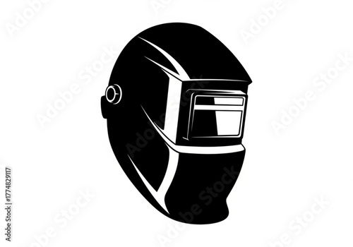 Black welding mask generative ai
