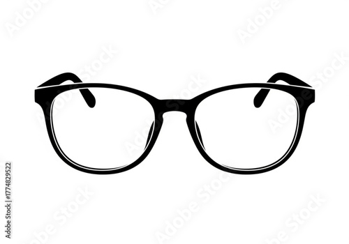 Black eyeglasses generative ai