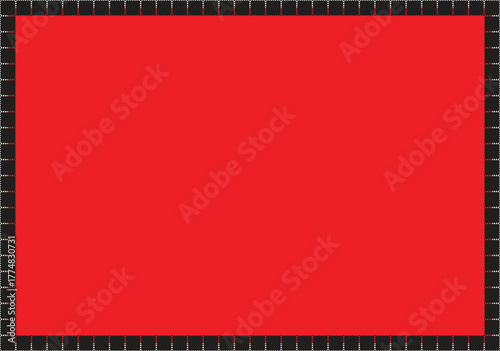 Minimal Abstract Background with Red Center and Black Border