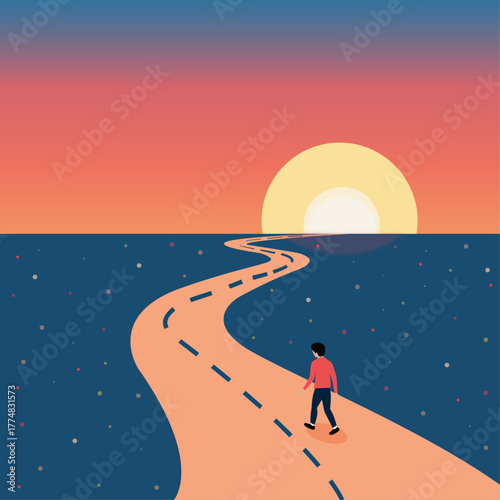 the road leads forward