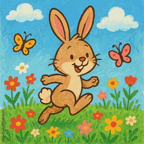 rabbit vector cartoon