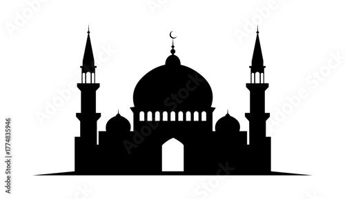Mosque symbol icon royalty free vector graphic