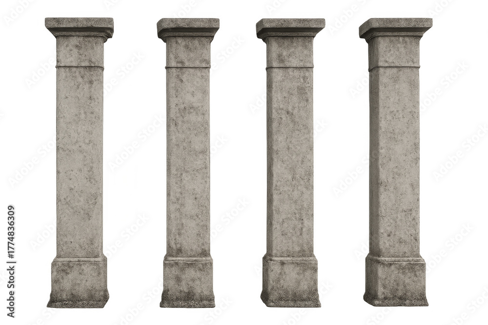 Obraz premium Ancient stone pillars standing as architectural support