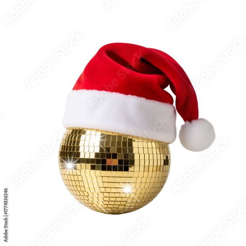 Wallpaper Mural Disco Ball with Santa Hat – Festive, Glittering Fusion of Holiday Cheer and Party Glamour

 Torontodigital.ca