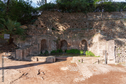 Canvas Print Ninfeo degli Specchi, structure of the Orti Farnesiani at  Colle Palatino (Palat