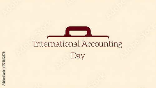 International accounting day typography 