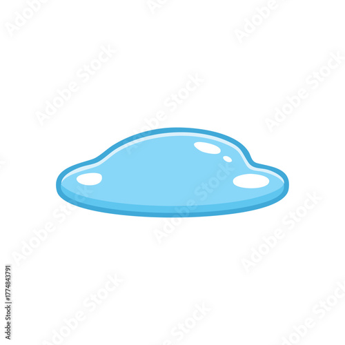 A cartoon illustration of a cloud in a blue sky. It is depicted as a fluffy, puffy, and cartoonish cloud