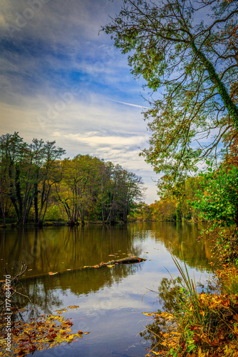 Autumn River Reflection