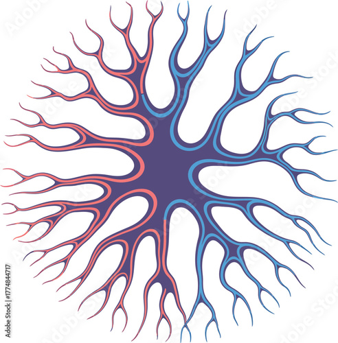 Abstract Veins or Neural Network - Medical or Science