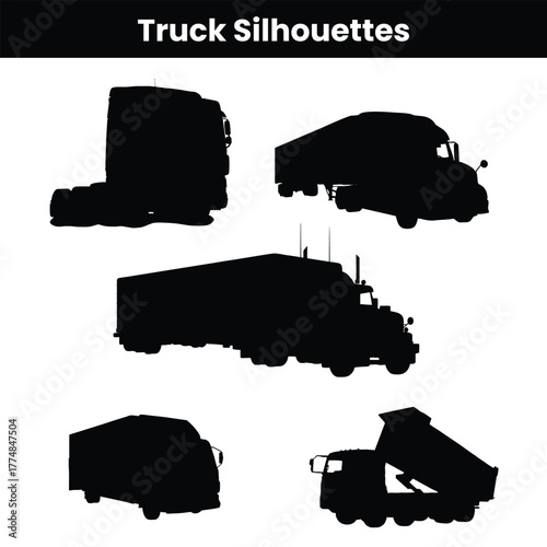 Truck Van Illustration Silhouette