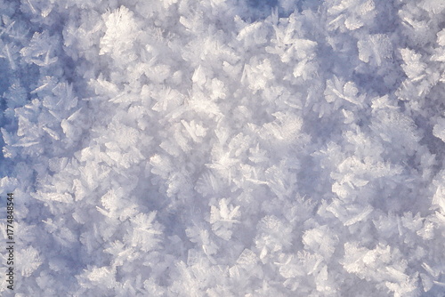 Abstract Snow Patterns and Fracture Lines Macro Texture